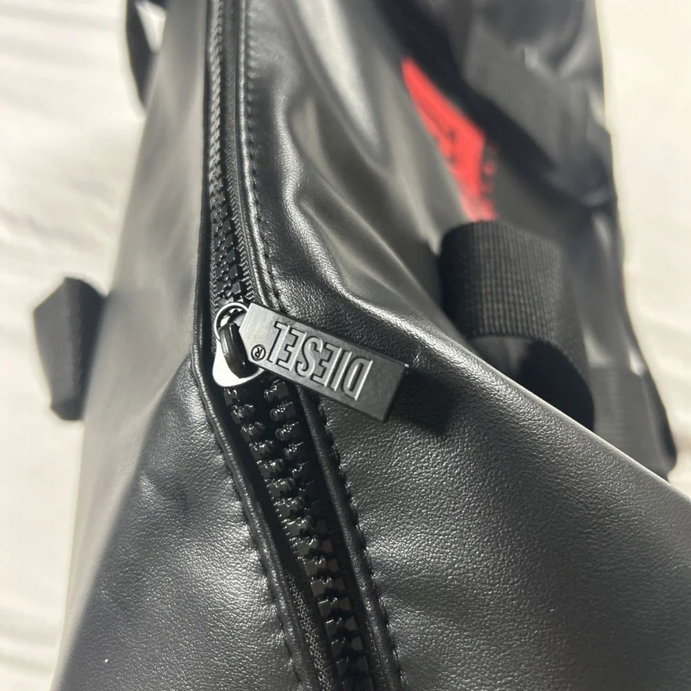 New Diesel Fragrances Bag Faux New Recycled Leather Duffle Gym Travel 18